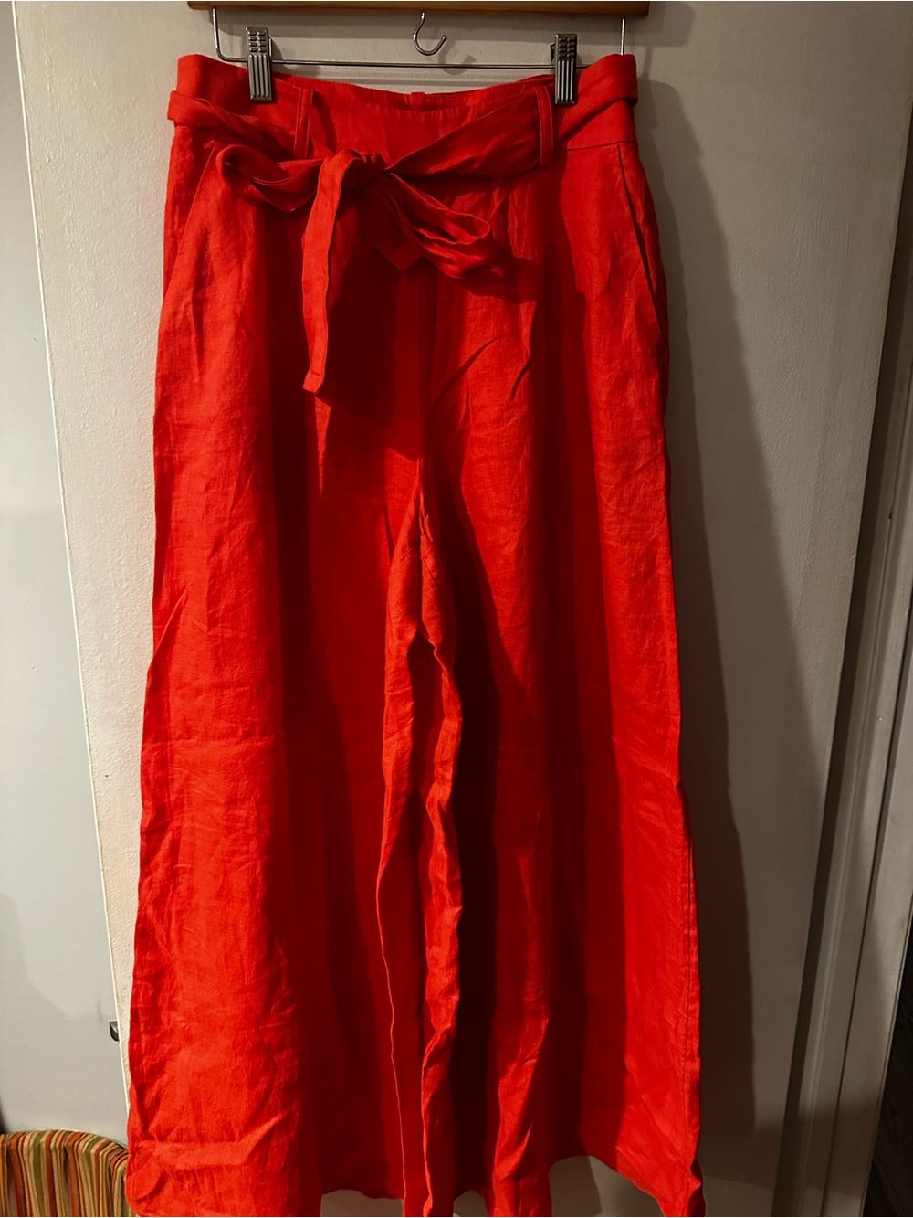 Banana Republic Wide-Leg Pants in Coral Orange - Picture 3 of 3